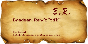 Bradean Renátó névjegykártya