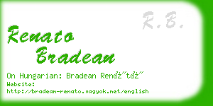 renato bradean business card